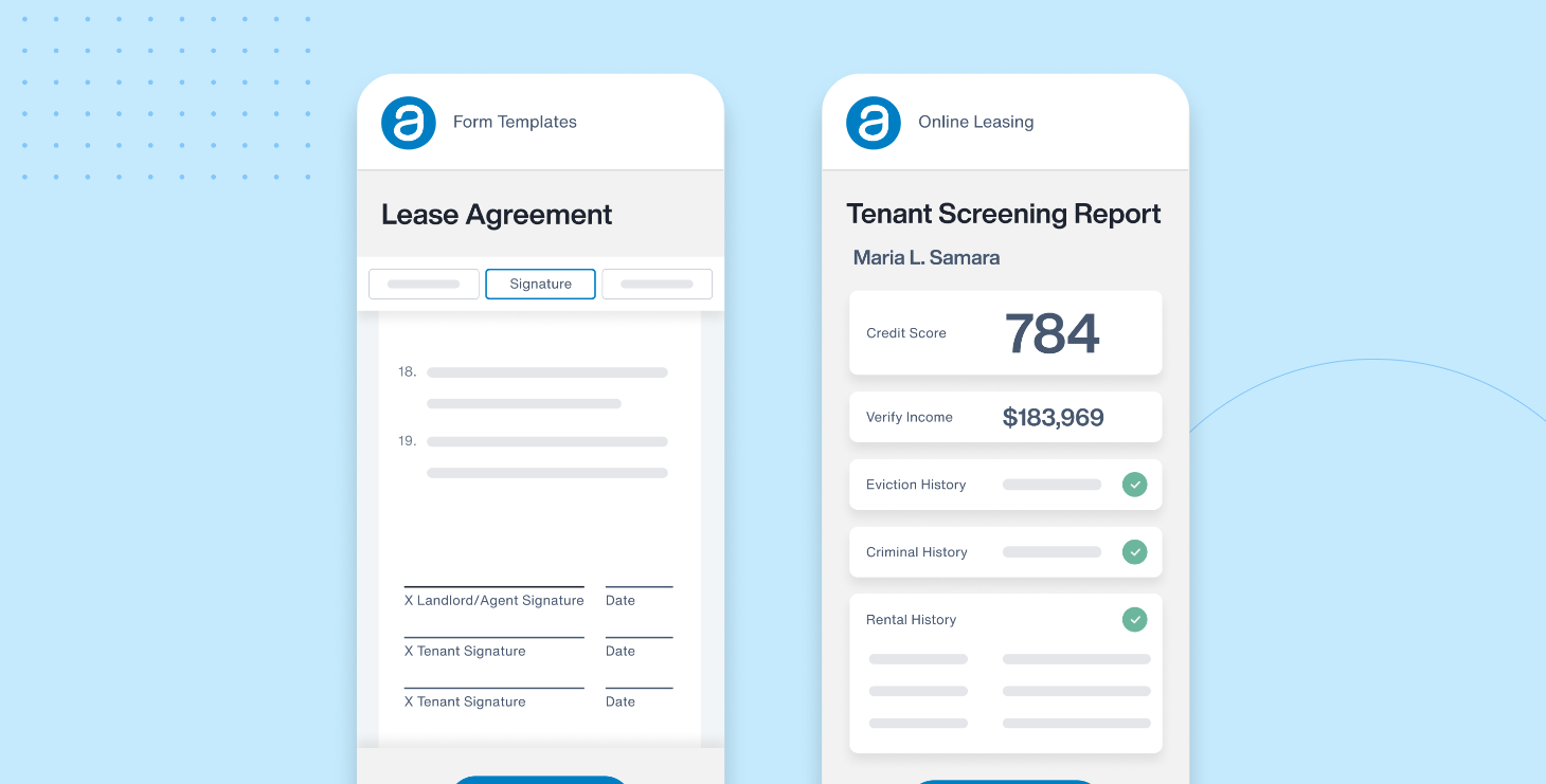 user interface of appfolio property manager