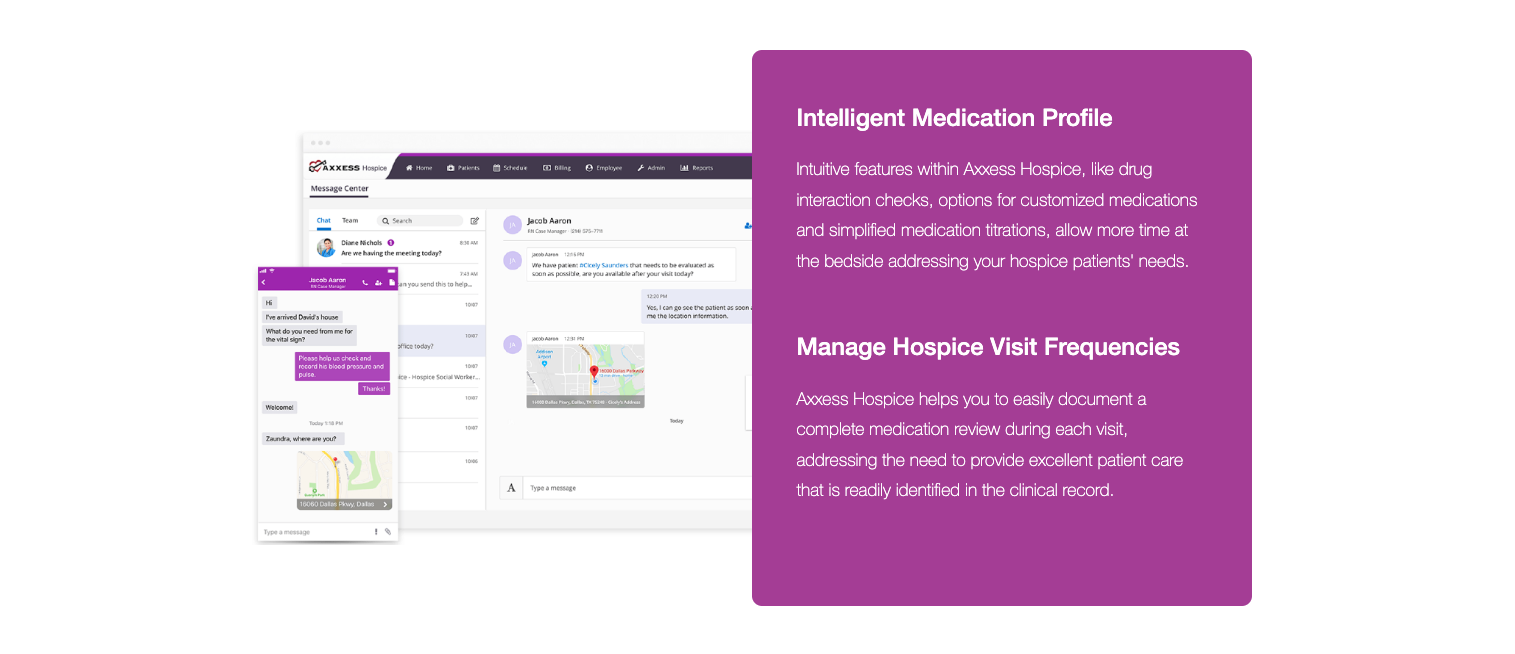 axxess hospice landing page