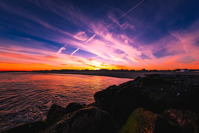 Lupins-Sunset-by-XavierJamonet Sunsets and Color Palettes Inspiration Image-43