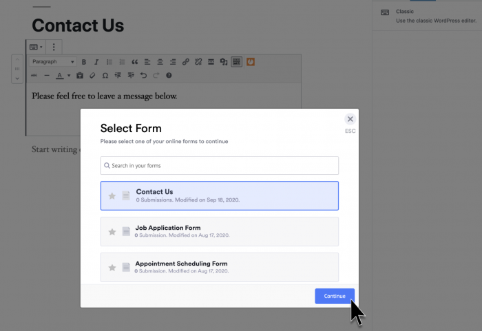 So betten Sie Formular-Plug-Ins für WordPress ein Image-2