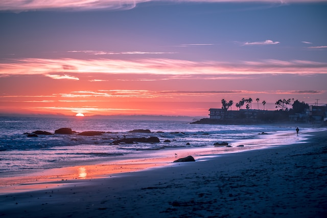 Shore-Sunset-by-robcherry Sunsets and Color Palettes Inspiration Image-45