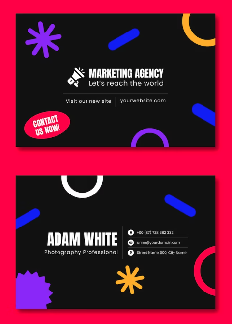 Marketing Agency Business Card Template