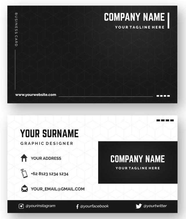 Monochromatic Business Card 