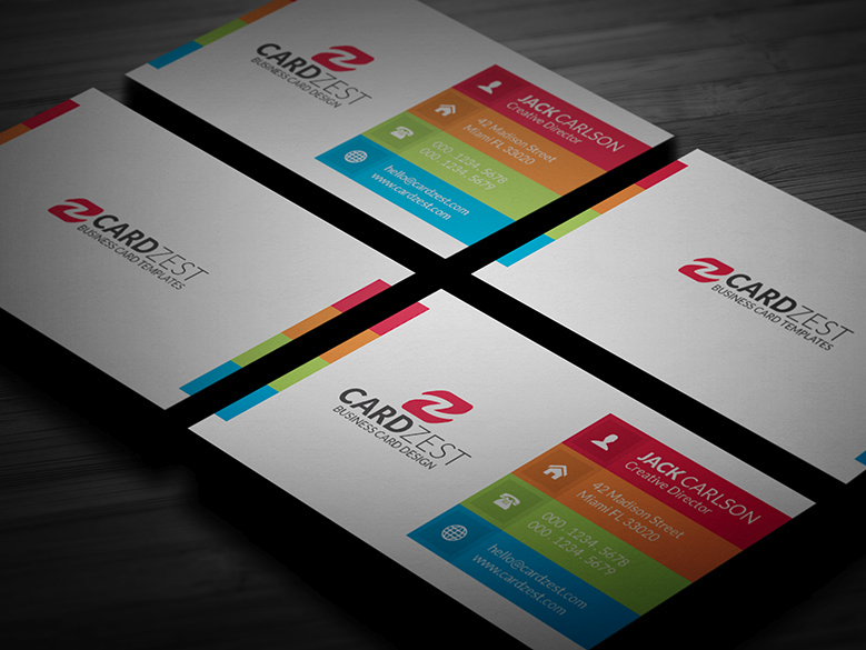 Multicolor Modern Business Card Template
