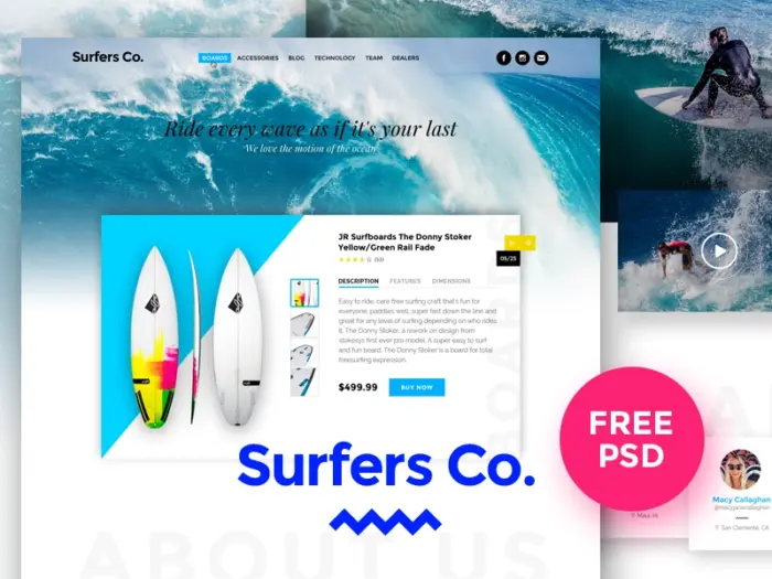100 Free PSD Website Templates of 2016 Image-4