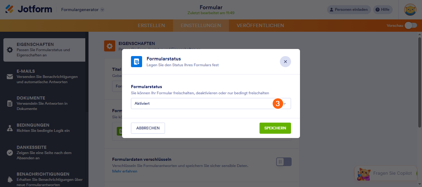 Wie Sie Zeit- und Antwortlimits zu Formularen hinzufügen Image-2