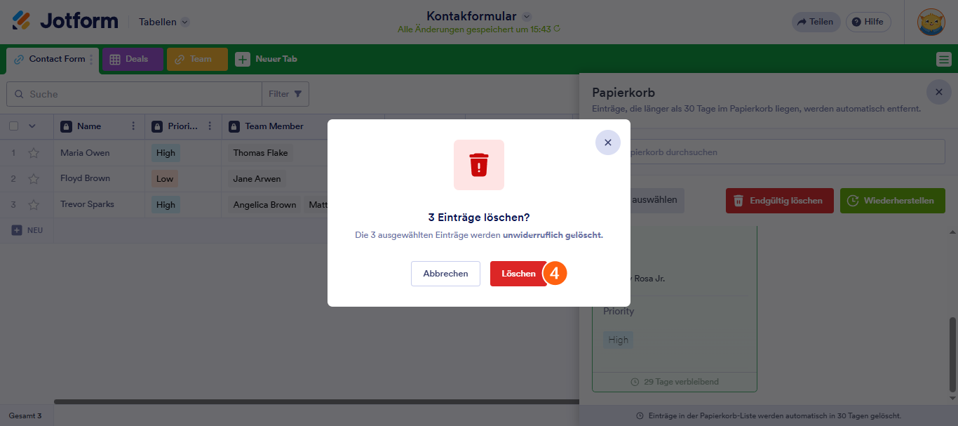 Wie Sie Formularübermittlungsdaten löschen Image-13