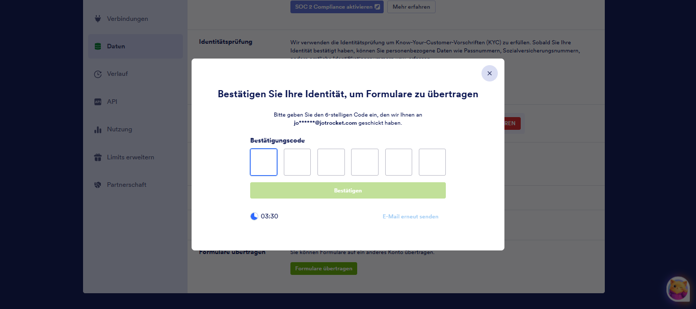 So übertragen Sie Ihre Formulare und Daten auf ein anderes Konto Image-2