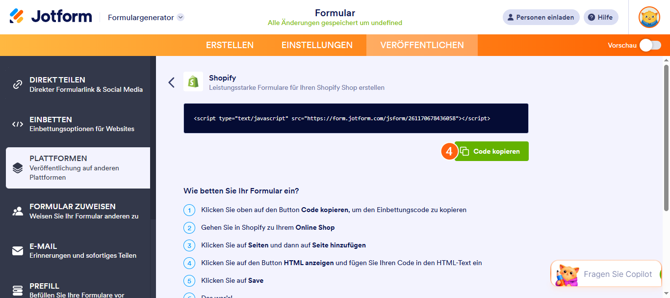 Hinzufügen eines Formulars zum Shopify-Shop Image-3