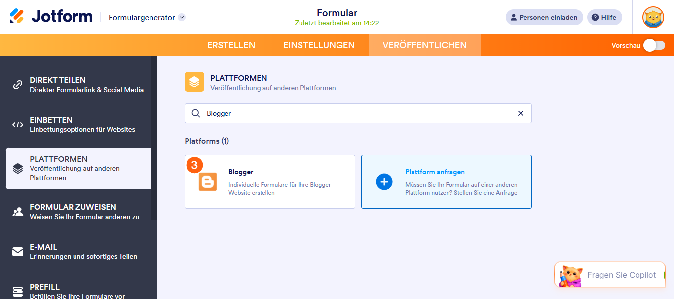Wie Sie ein Formular zu Blogger hinzufügen Image-2