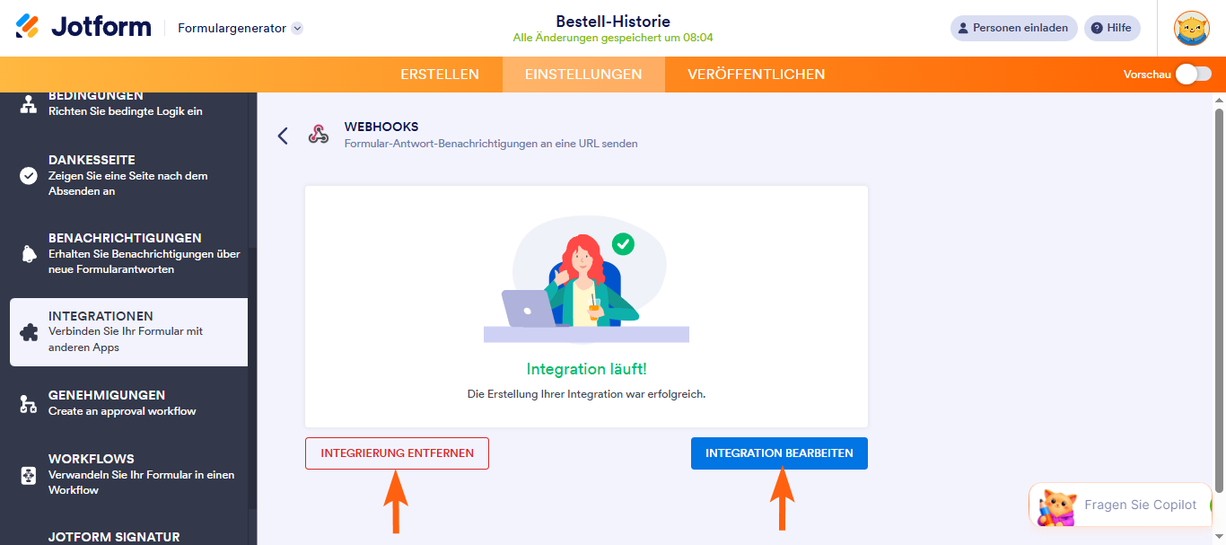 Wie Sie einen Webhook mit Jotform einrichtet Image-4