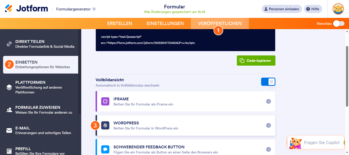 Ein Leitfaden zum Einbetten von Formularen für WordPress Benutzer Image-3