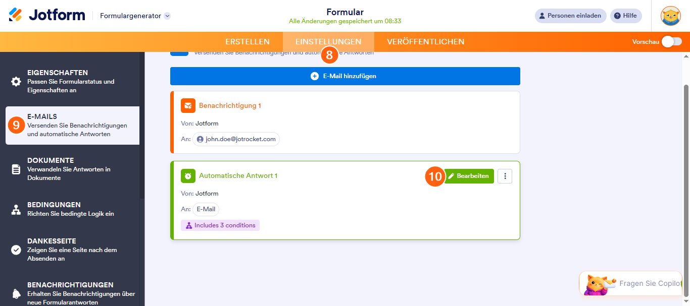 Wie Sie E-Mail-Adressen-Bestätigung in Ihre Formulare implementieren Image-6