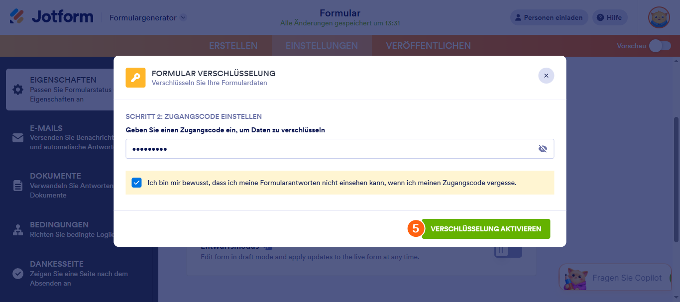 Verschlüsselte Formulare und wie sie Sie verwenden Image-4