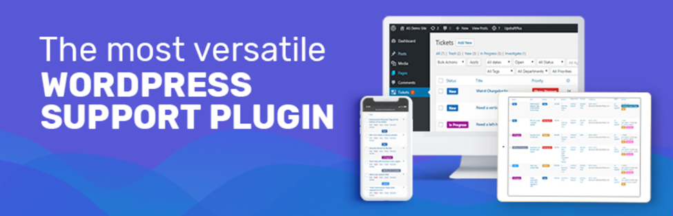 awesome support wordpress plugin page