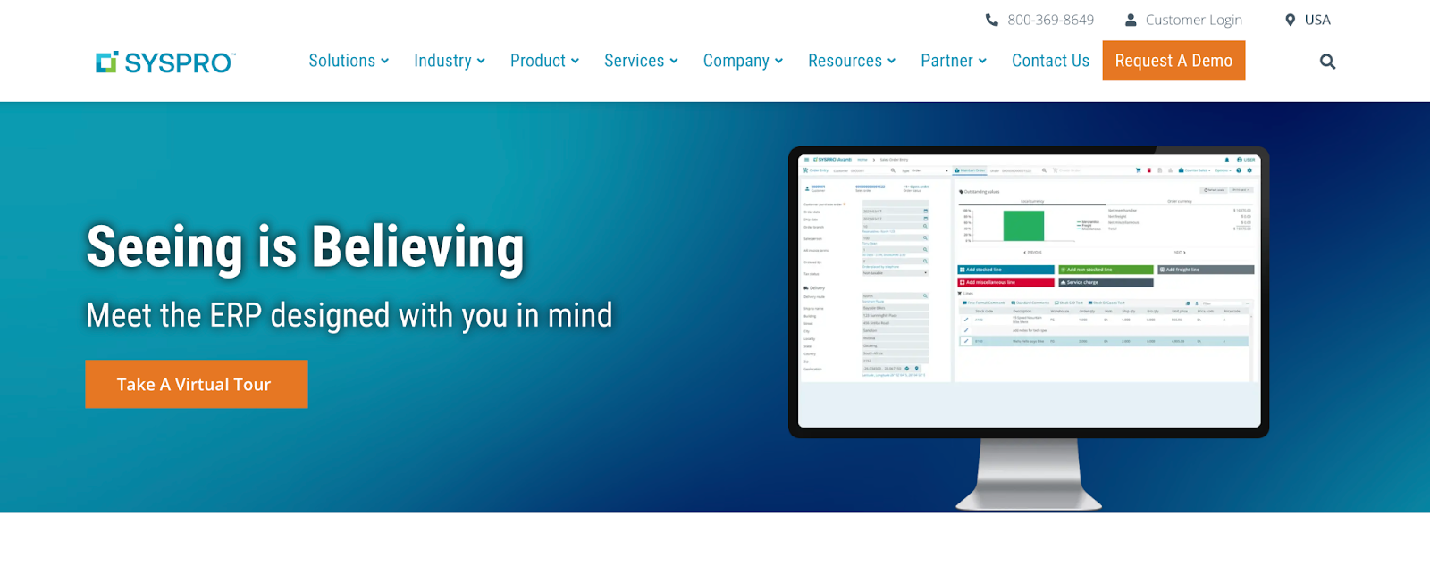 Syspro landing page
