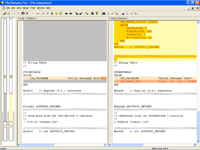user interface of files compare tool
