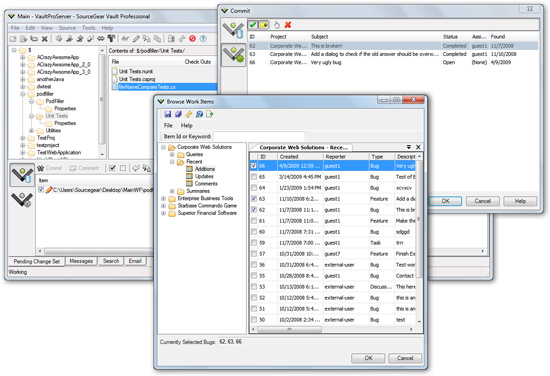 user interface of diffmerge