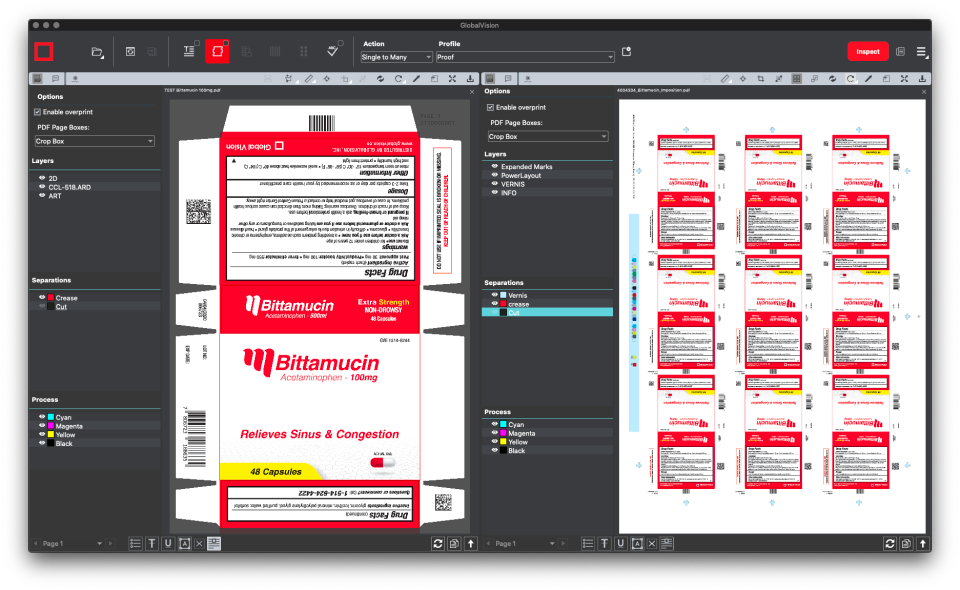 user interface of GlobalVision