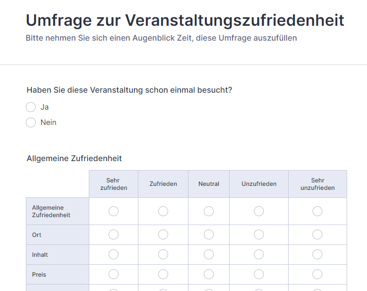 Beispiele für Jotform Umfragen Image-1