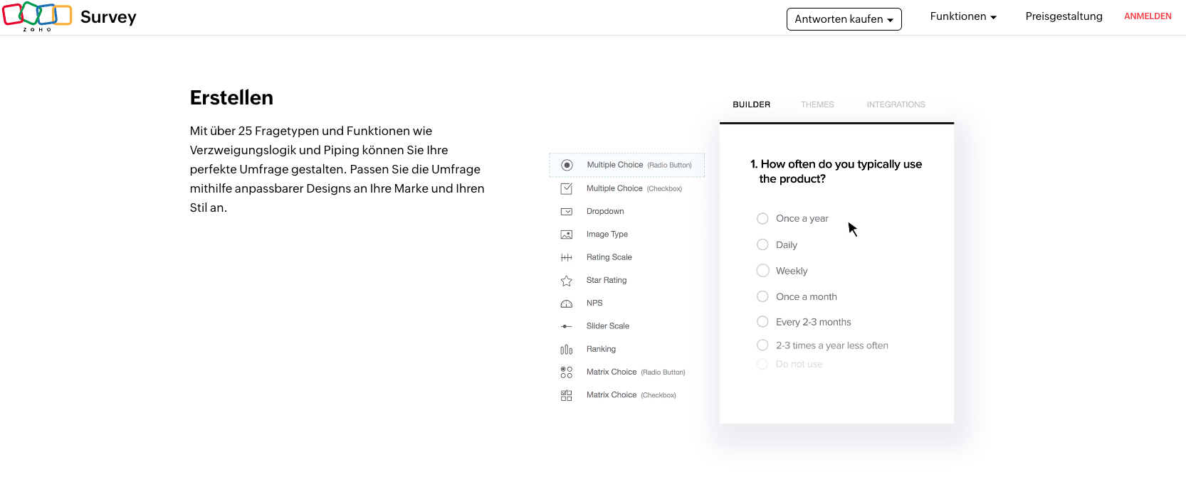 zoho survey de