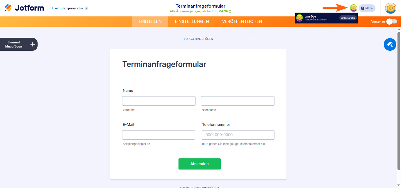 Verständnis der Formular-Zusammenarbeit im Formular Generator Image-2