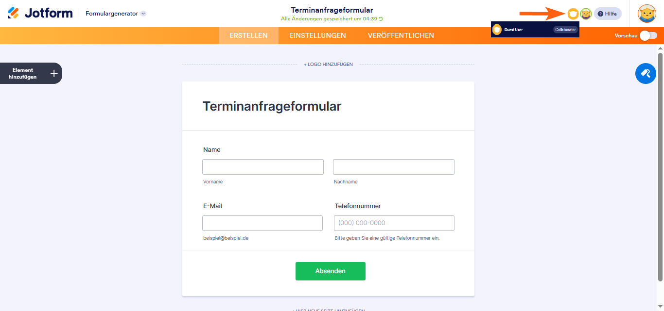 Verständnis der Formular-Zusammenarbeit im Formular Generator Image-3