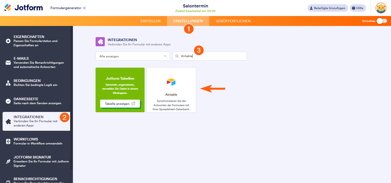 Wie Sie Jotform mit Airtable integrieren Image-1
