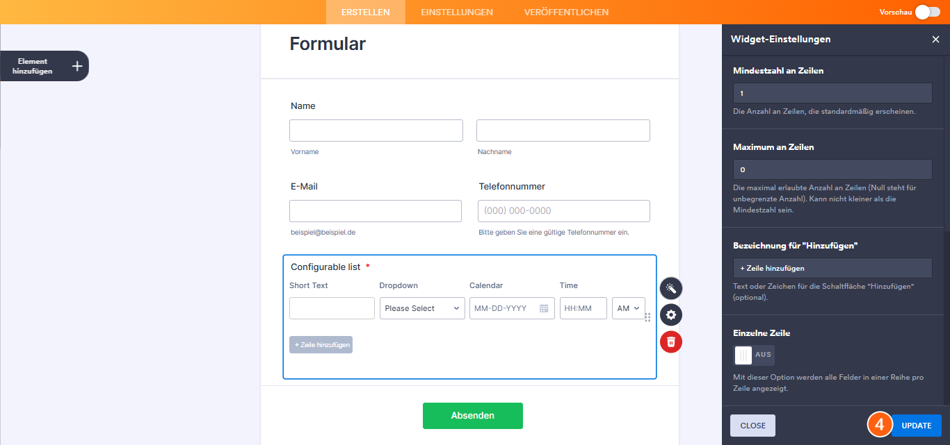 Wie Sie das Widget Konfigurierbare Liste einrichten Image-3