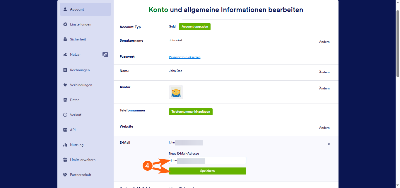 Wie Sie die E-Mail-Adresse Ihres Kontos ändern? Image-3