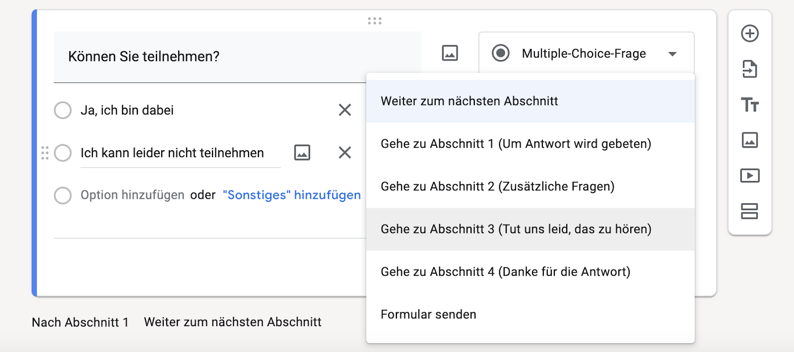 Wie man bedingte Fragen in Google Formularen erstellt Image-6