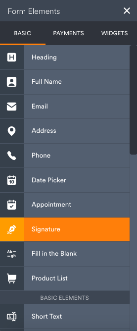 Screenshot showing a list of features in Jotform that have limited functionality or are incompatible with Encrypted Forms 2
