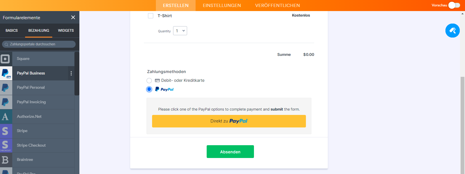 Zahlungen mit Onlineformularen einziehen Image-1