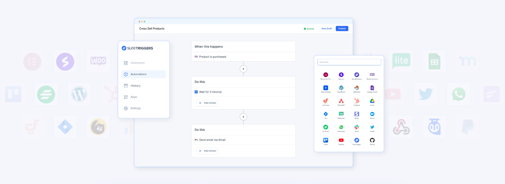 landing page of suretriggers