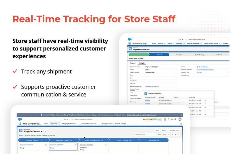 screenshot of bringg in salesforce appexchange page