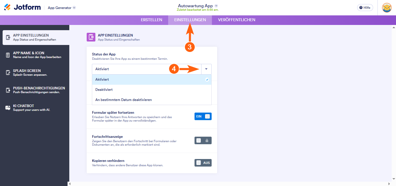 Wie Sie Apps in Jotform Apps deaktivieren oder löschen Image-3