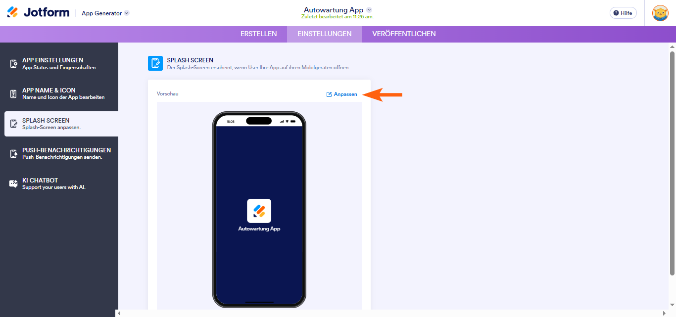 Wie Sie den Startbildschirm Ihrer App anpassen Image-1