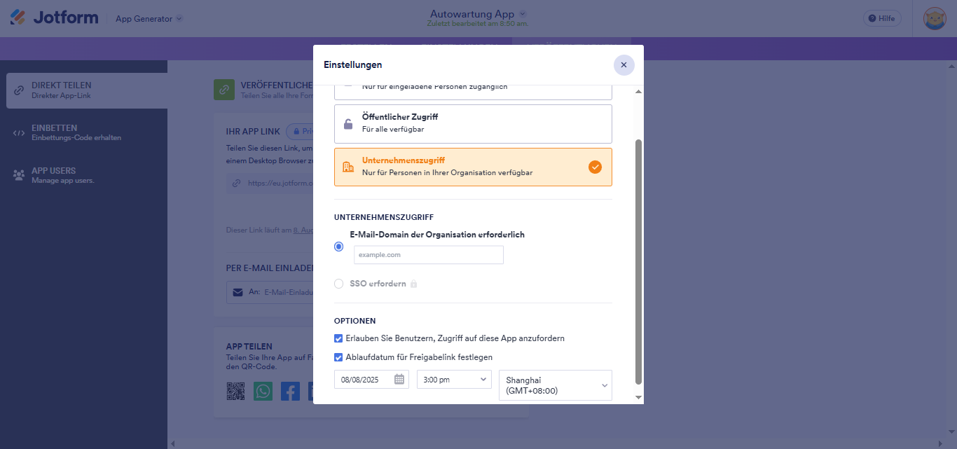 Wie Sie Jotform Apps mit Anderen teilen können Image-8