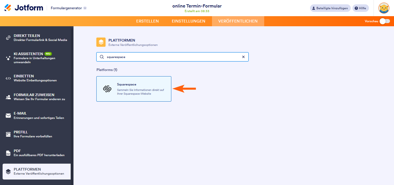 Hinzufügen eines Formulars zu Squarespace Image-2