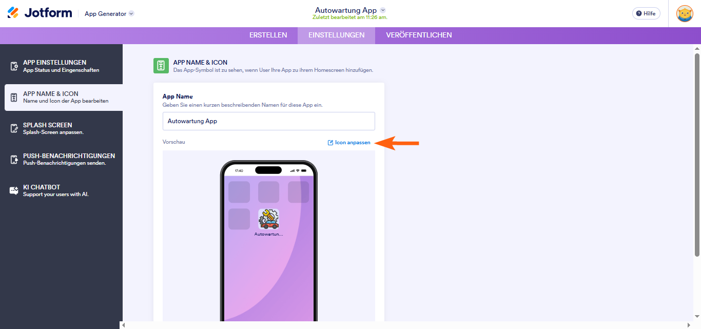 Wie Sie den App-Namen und das -Icon ändern Image-3