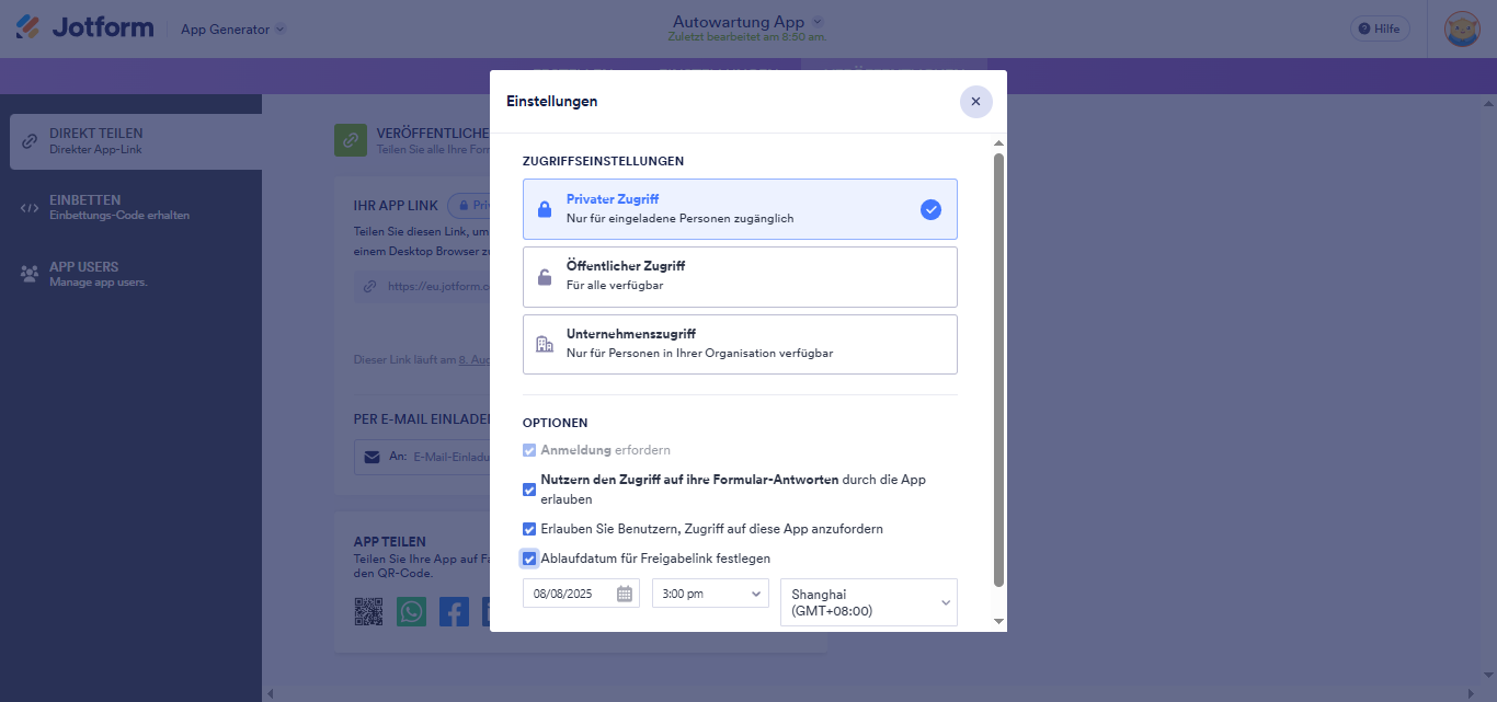 Wie Sie Jotform Apps mit Anderen teilen können Image-7