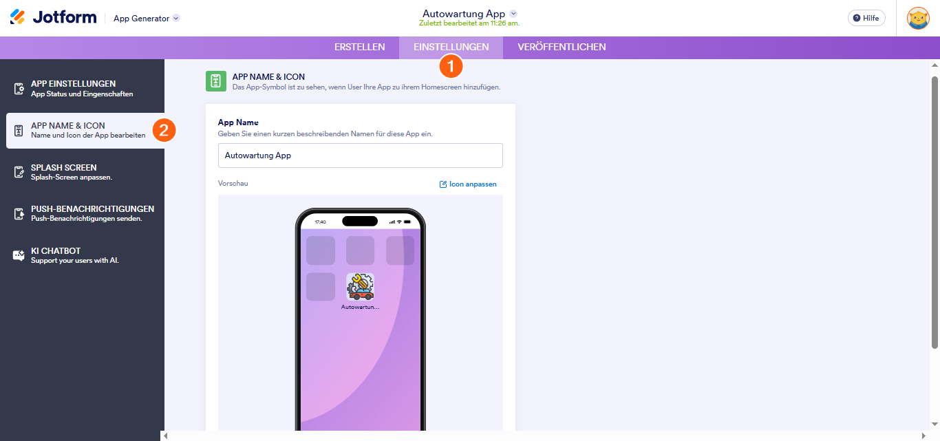 Wie Sie den App-Namen und das -Icon ändern Image-1