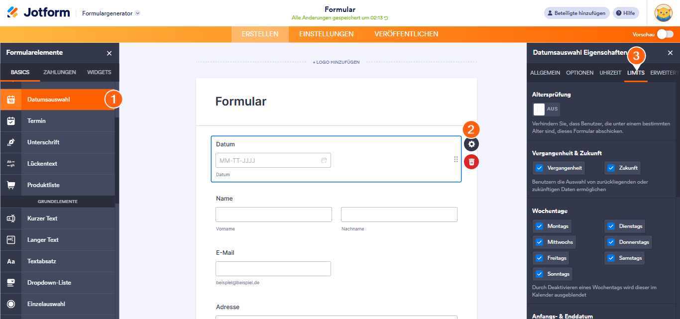Wie Sie die Option Datumsgrenzen verwenden Image-1