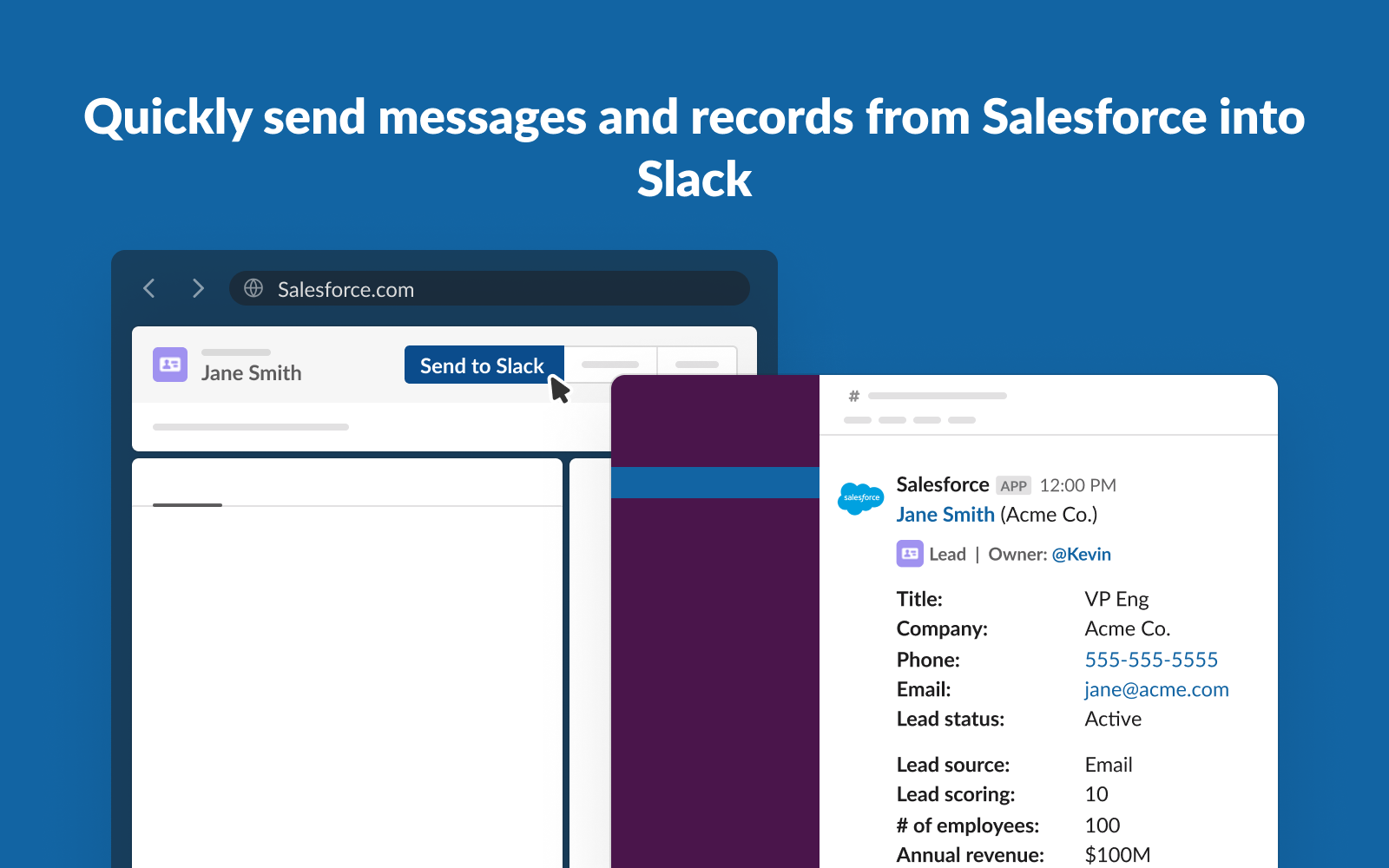 screenshot of salesforce for slack in salesforce appexchange page