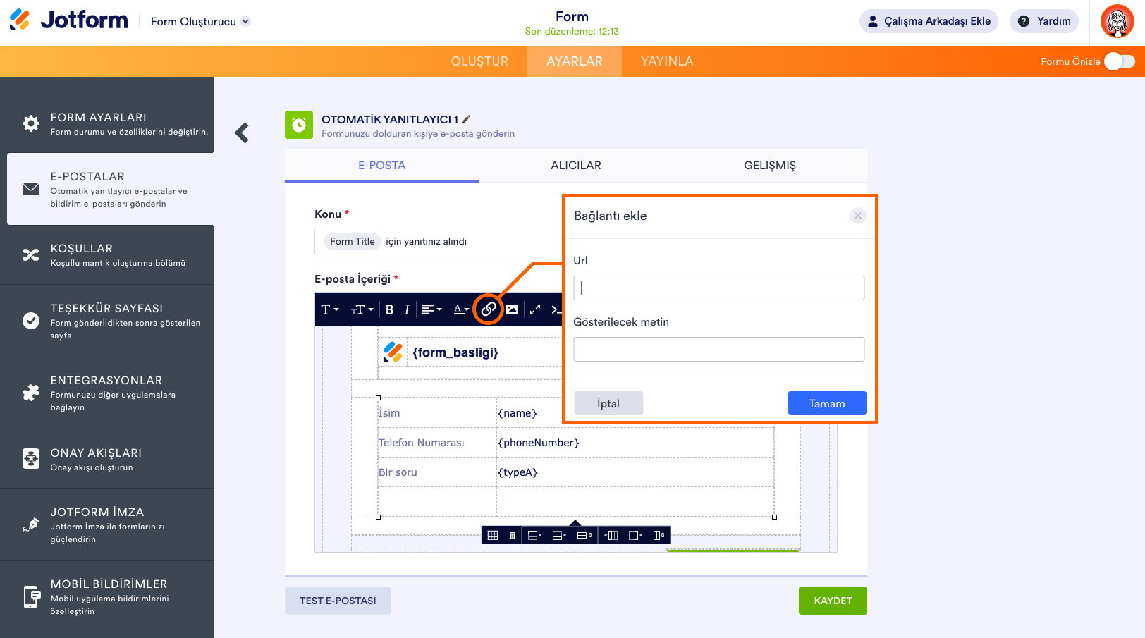Form Verilerini Otomatik Olarak Başka Bir Forma Geçirme Image-2