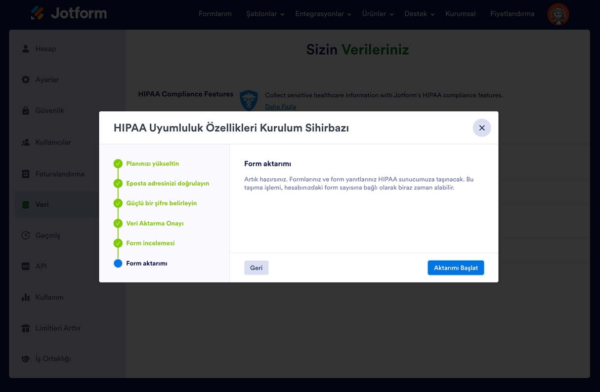 Hesabımı HIPAA Uyumluluğuna Nasıl Yükseltirim? Image-7
