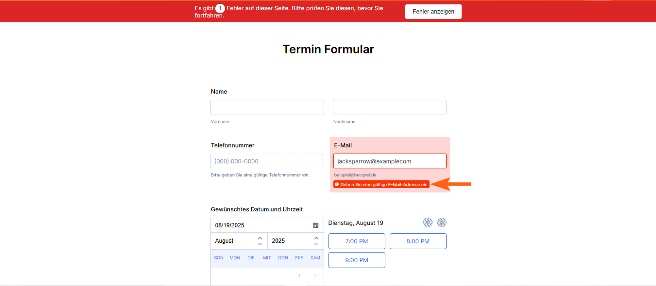Hinzufügen eines Formulars zu SharePoint Image-6