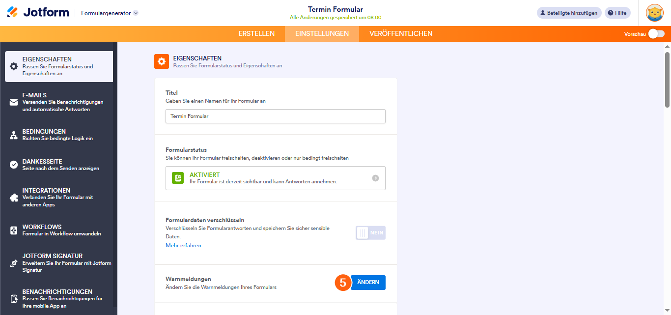 Hinzufügen eines Formulars zu SharePoint Image-4