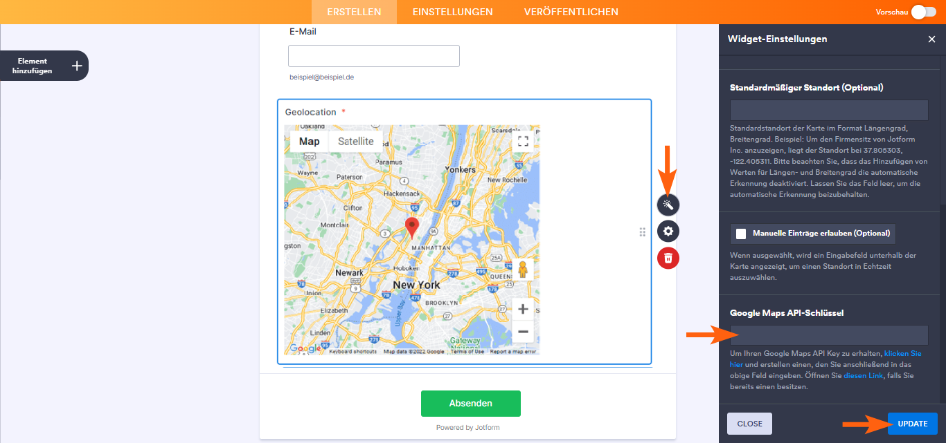 Google Map Geolokalisierung zu Ihrem Formular hinzufügen Image-3