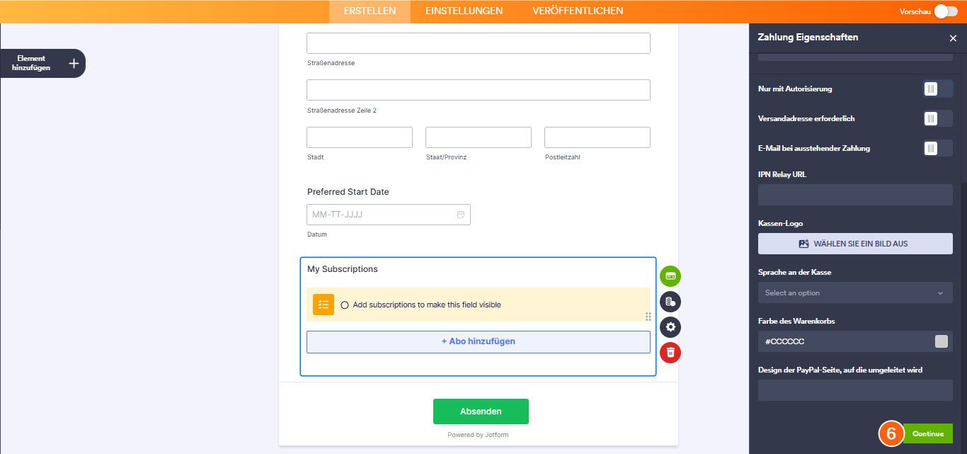 Wie Sie eine Option für wiederkehrende Zahlungen einrichten Image-7
